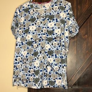 Divine Stretch Puppy Scrub Top